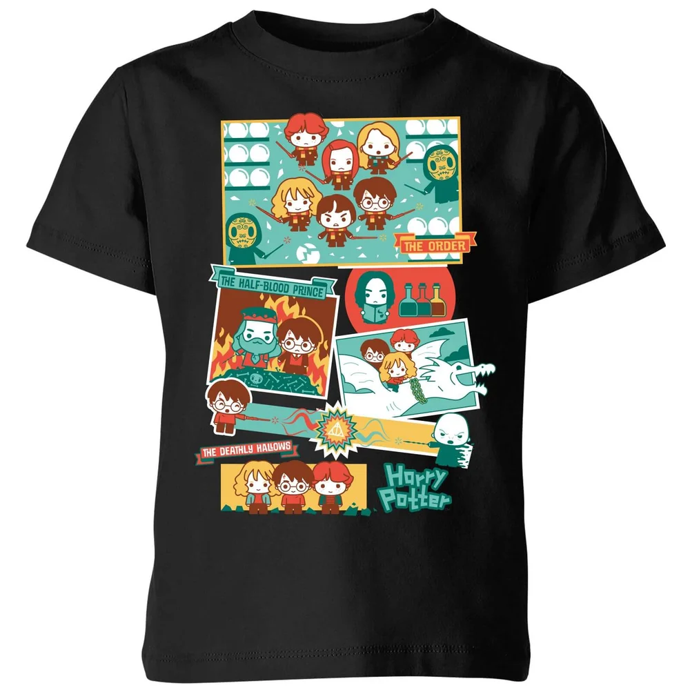 Harry Potter Kids Cute Films Kids' T-Shirt - Black - 3-4 Years Image 1