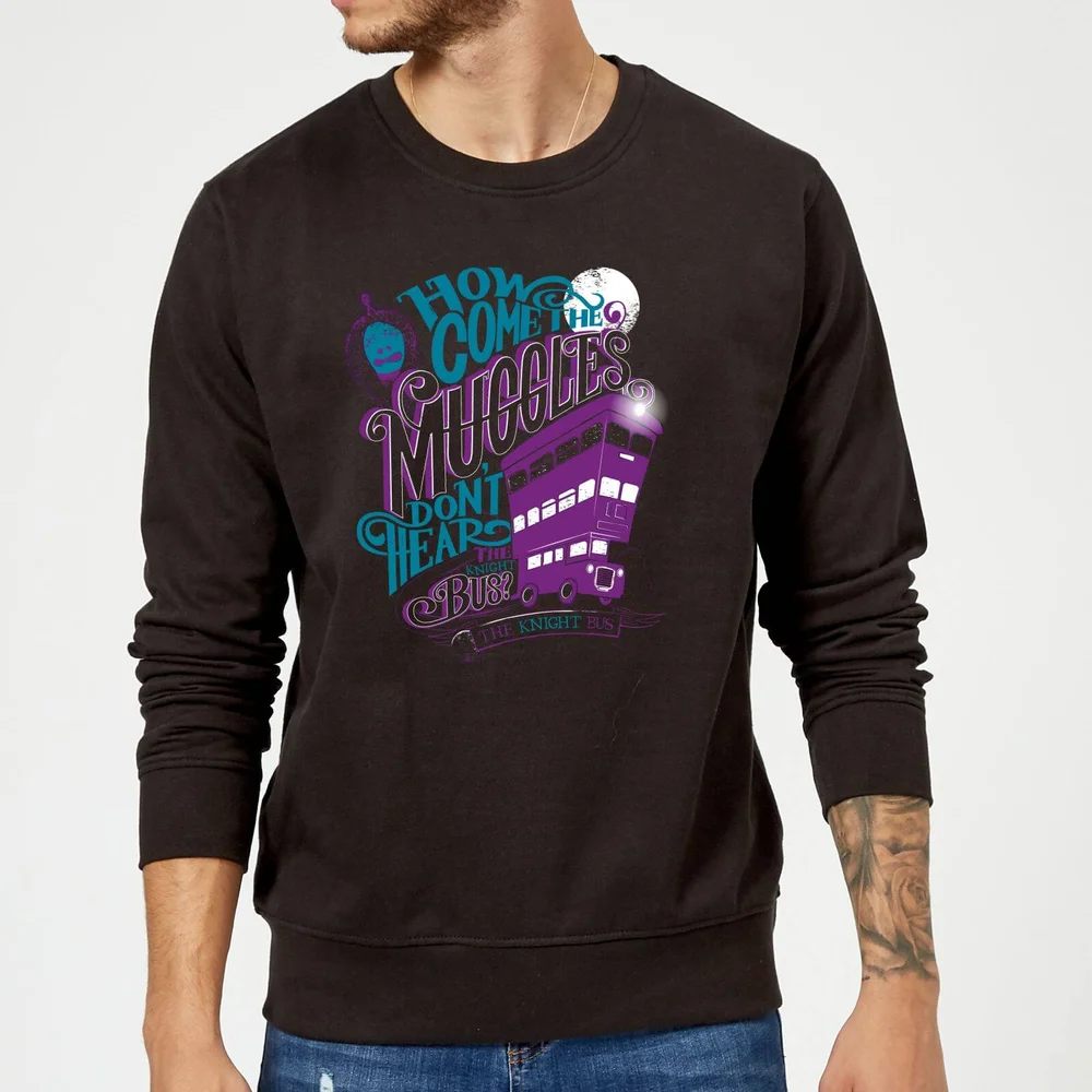 Harry Potter Knight Bus Sweatshirt - Black - S Image 1