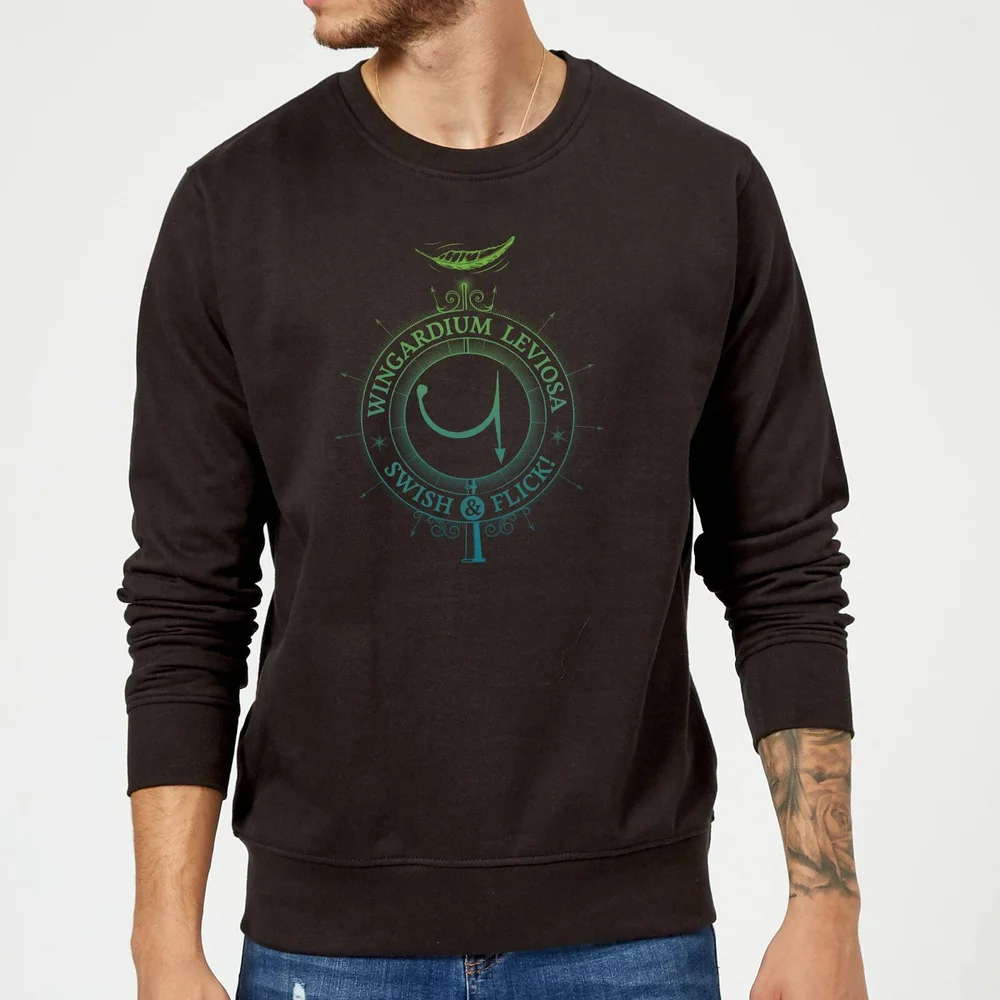 Harry Potter Wingardium Leviosa Sweatshirt - Black - S Image 1