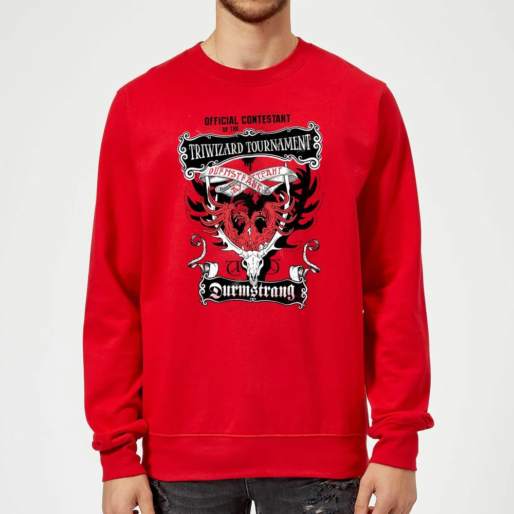Harry Potter Triwizard Tournament Durmstrang Sweatshirt - Red - S Image 1
