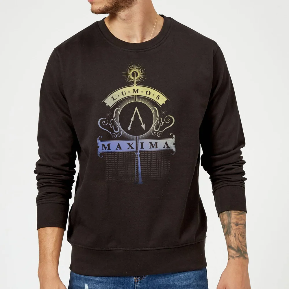 Harry Potter Lumos Maxima Sweatshirt - Black - S Image 1