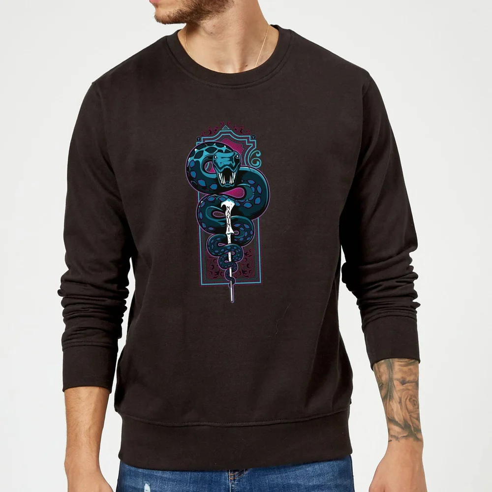 Harry Potter Nagini Neon Sweatshirt - Black - S Image 1