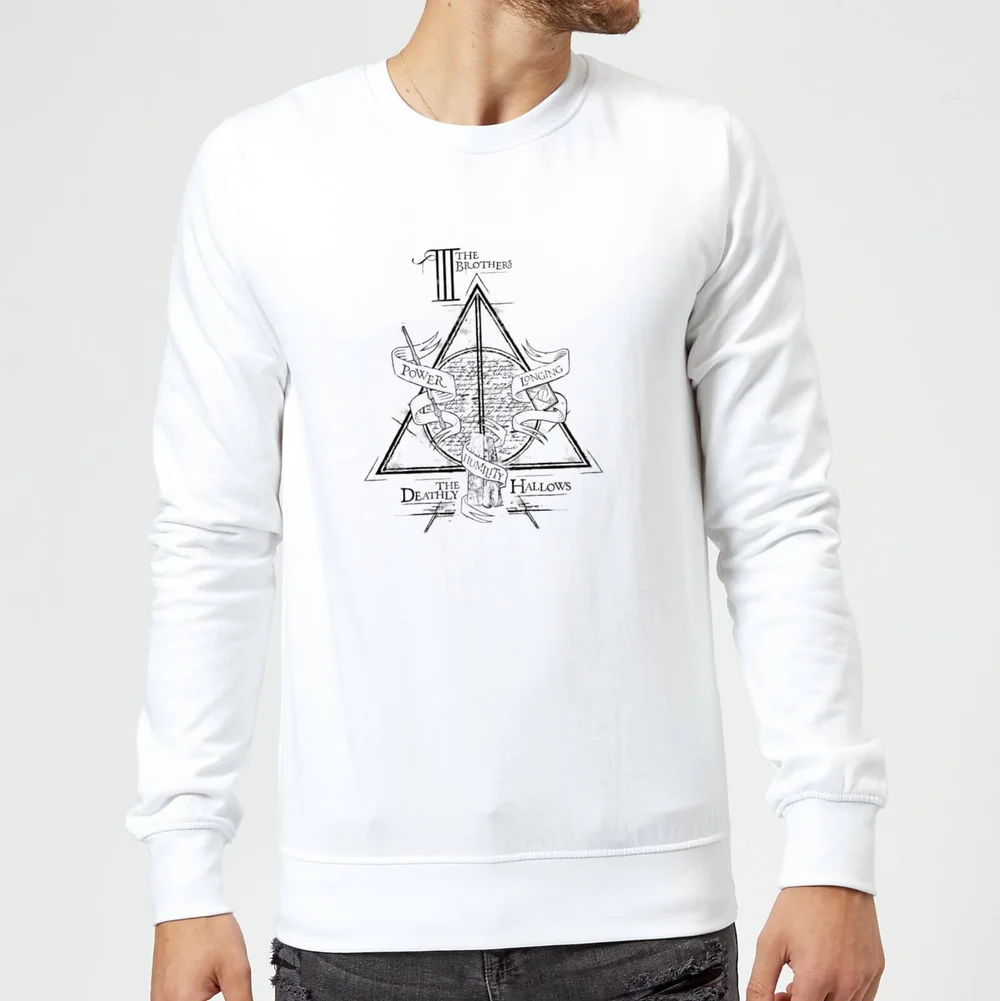 Harry Potter Three Dragons White Sweatshirt - White - S Image 1