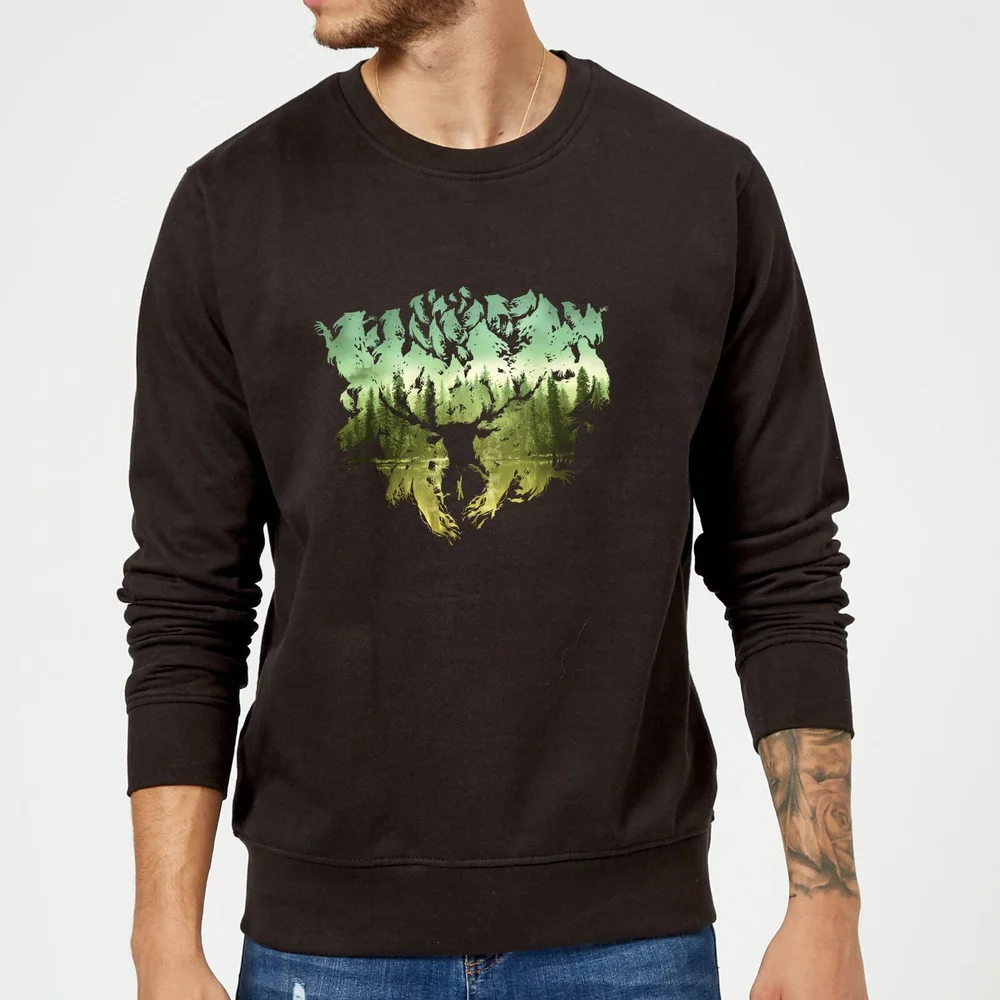 Harry Potter Patronus Lake Sweatshirt - Black - S Image 1
