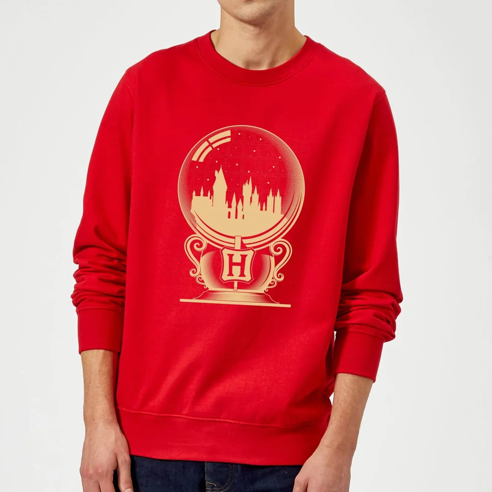 Harry Potter Hogwarts Snowglobe Sweatshirt - Red - S Image 1