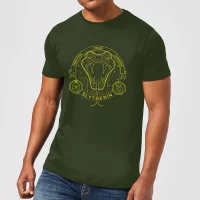 Harry Potter Slytherin Snake Badge Men's T-Shirt - Forest Green