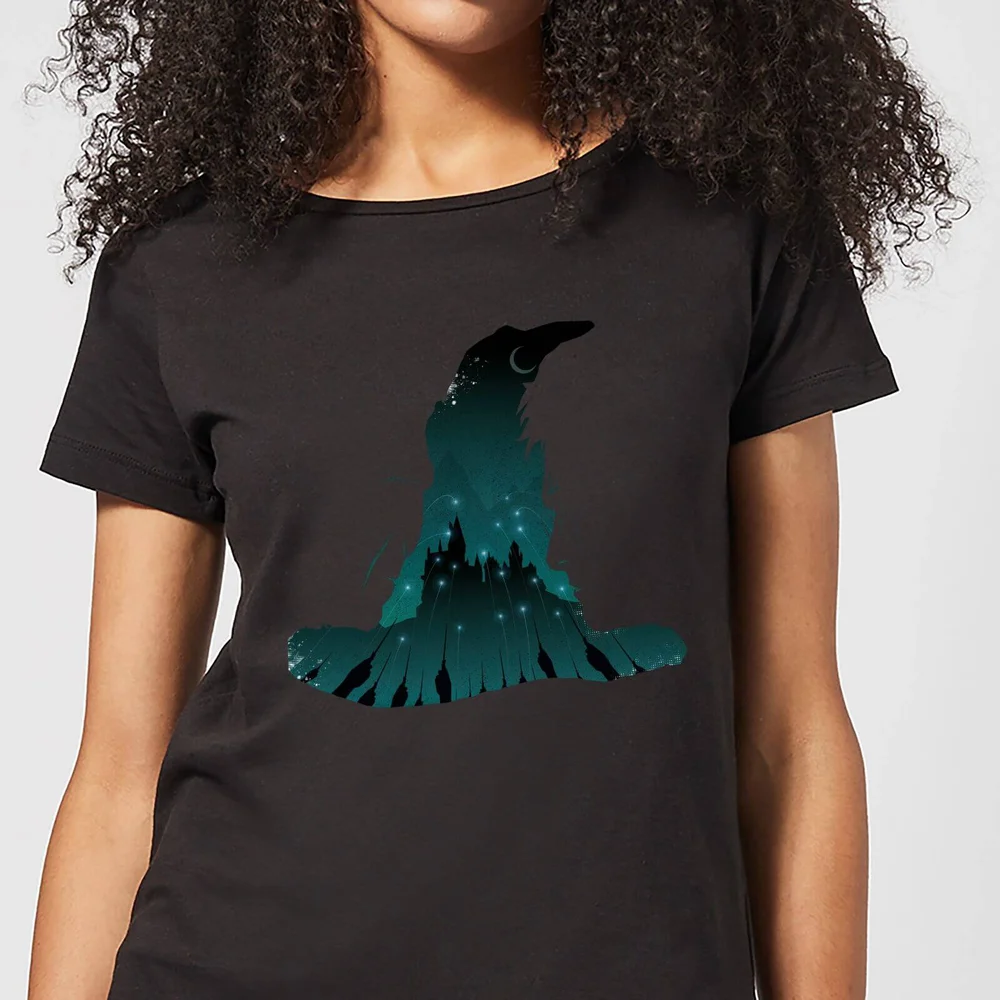 Harry Potter Sorting Hat Silhouette Women's T-Shirt - Black - S Image 1