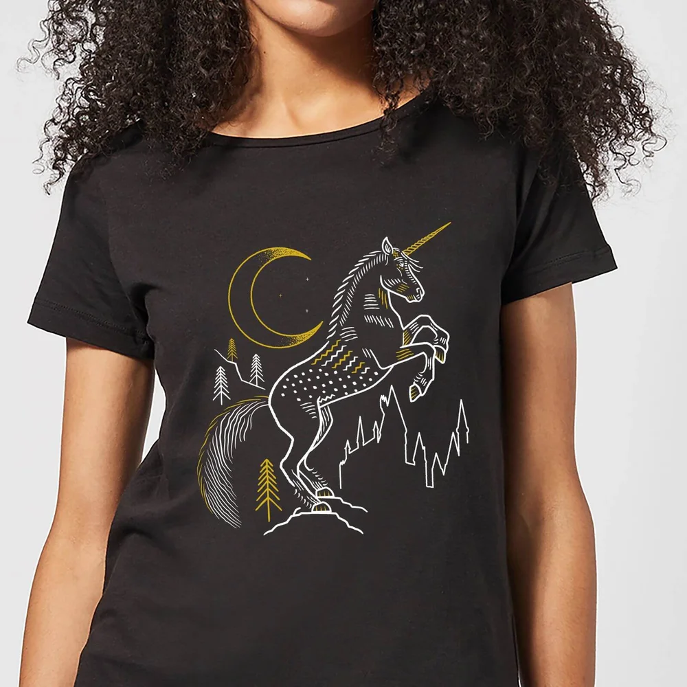 Harry Potter Unicorn Women's T-Shirt - Black - S Image 1
