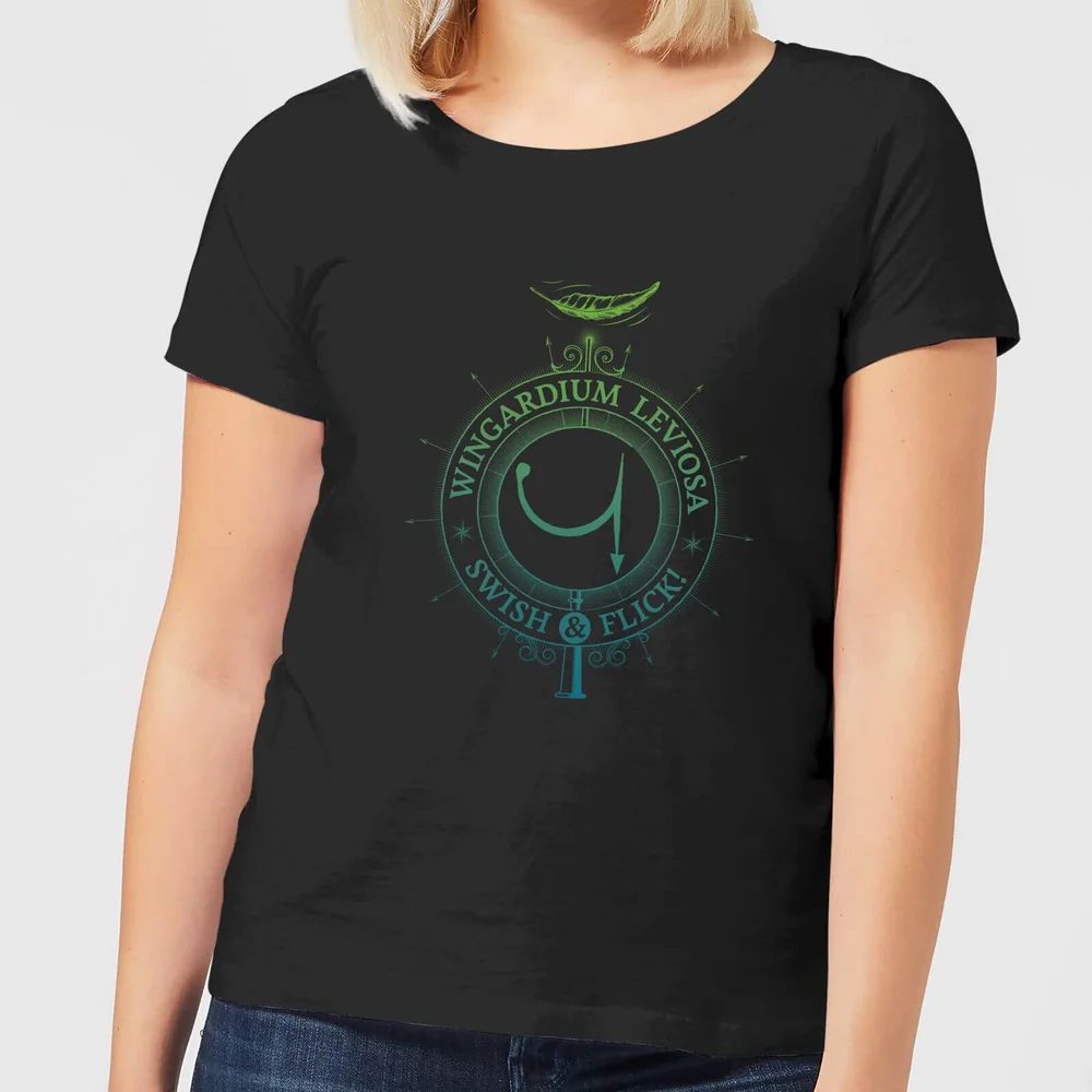 Harry Potter Wingardium Leviosa Women's T-Shirt - Black - S Image 1