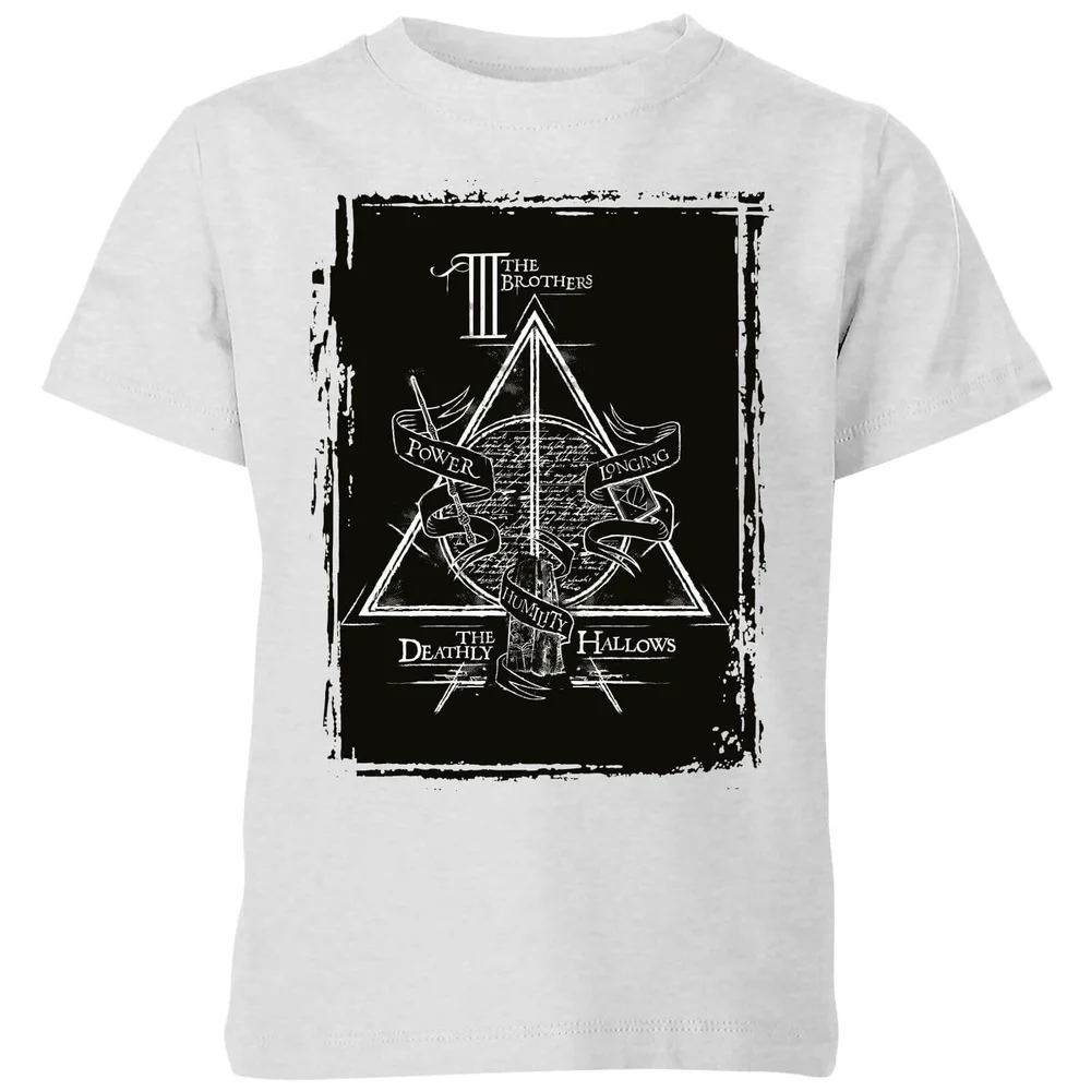 Harry Potter Three Brothers Kids' T-Shirt - Grey - 3-4 Years Image 1