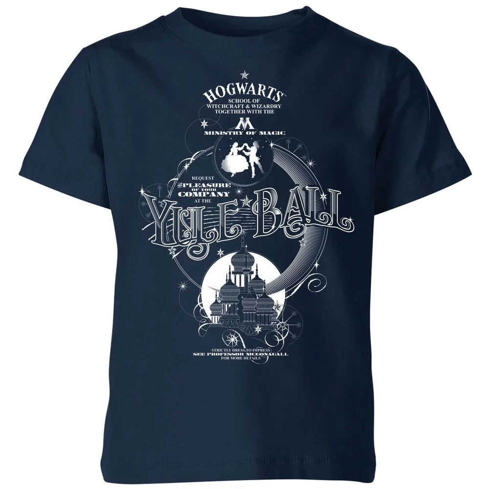 Harry Potter Yule Ball Kids' T-Shirt - Navy - 3-4 Years Image 1