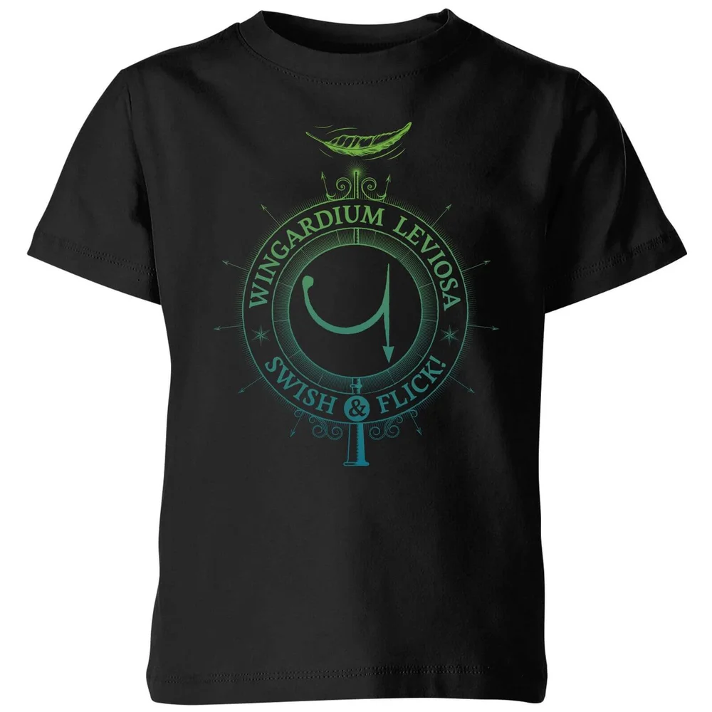 Harry Potter Wingardium Leviosa Kids' T-Shirt - Black - 3-4 Years Image 1