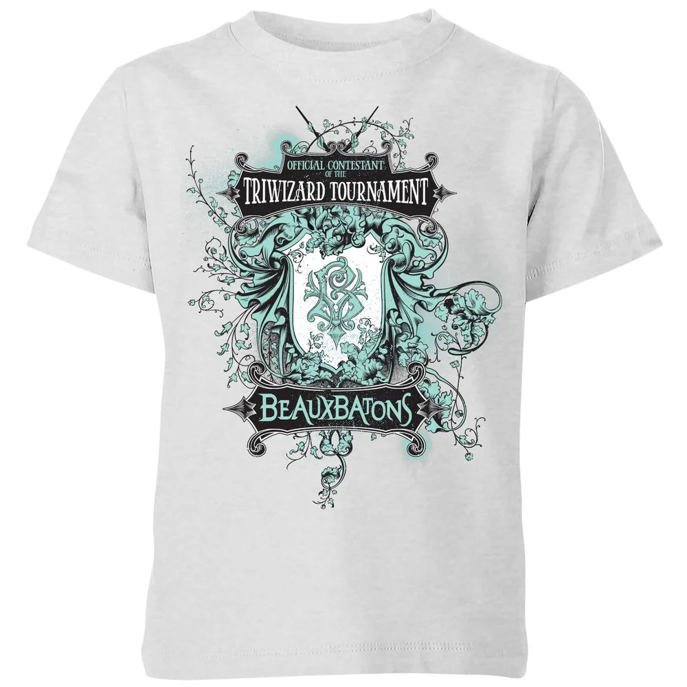 Harry Potter Triwizard Tournament Beauxbatons Kids' T-Shirt - Grey - 3-4 Years Image 1