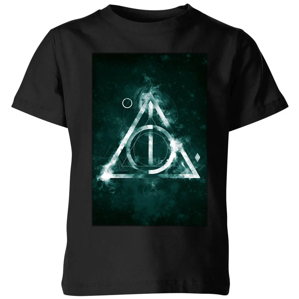 Harry Potter Hallows Painted Kids' T-Shirt - Black - 3-4 Years Image 1