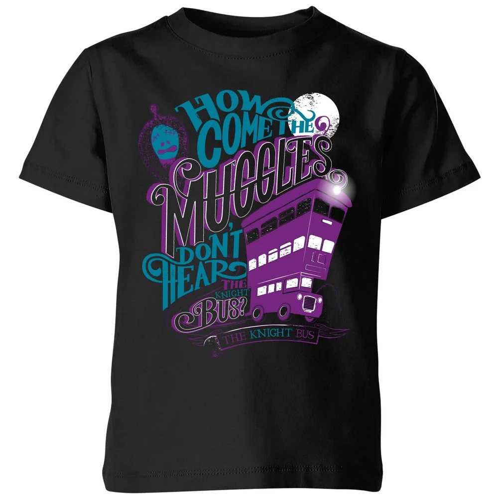 Harry Potter Knight Bus Kids' T-Shirt - Black - 3-4 Years Image 1