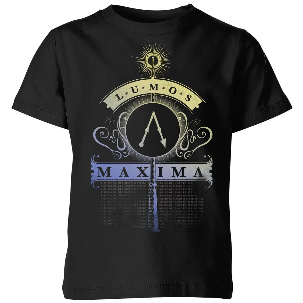 Harry Potter Lumos Maxima Kids' T-Shirt - Black - 3-4 Years Image 1