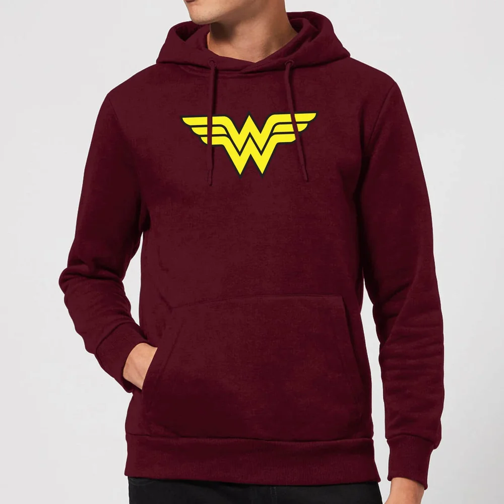Justice League Wonder Woman Logo Hoodie - Burgundy - XL Image 1