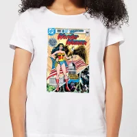 Justice League Wonder Woman Cover Women's T-Shirt - White - undefined undefined