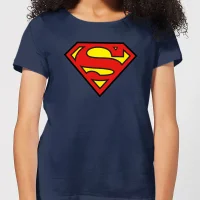 Justice League Superman Logo Women's T-Shirt - Navy - undefined undefined