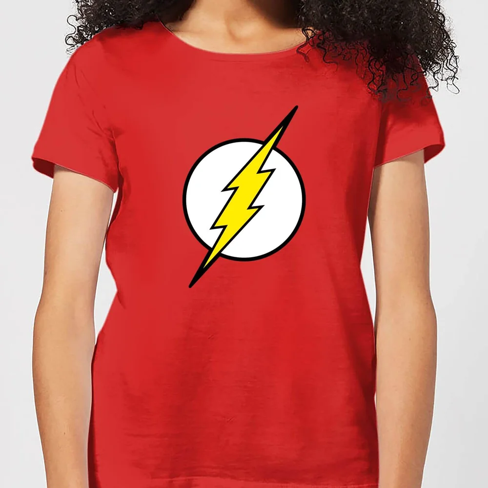 Justice League Flash Logo Women's T-Shirt - Red - XL Image 1