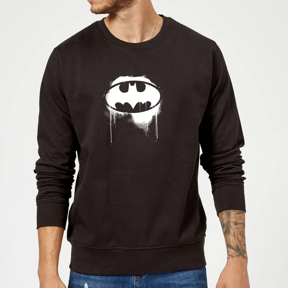 Justice League Graffiti Batman Sweatshirt - Black - S Image 1