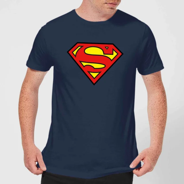 Justice League Superman Logo Men's T-Shirt - Navy
