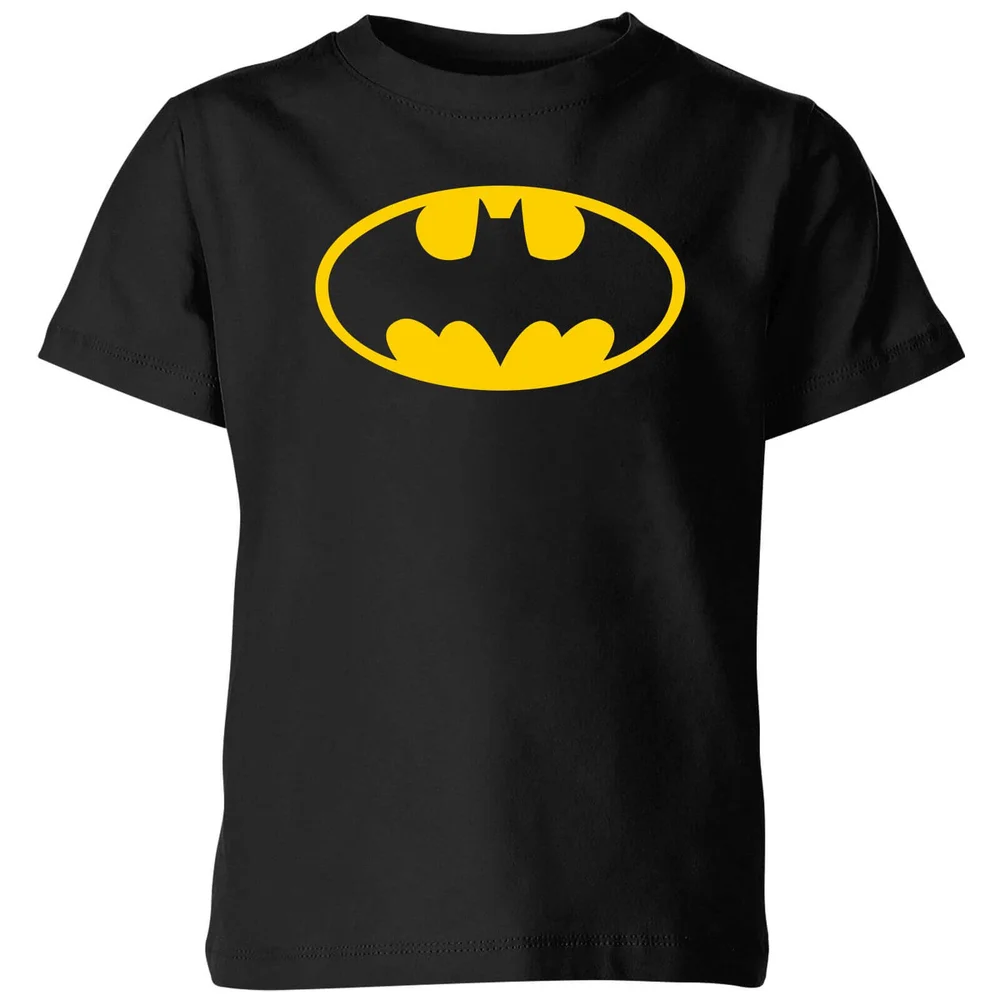 Justice League Batman Logo Kids' T-Shirt - Black - 3-4 Years Image 1