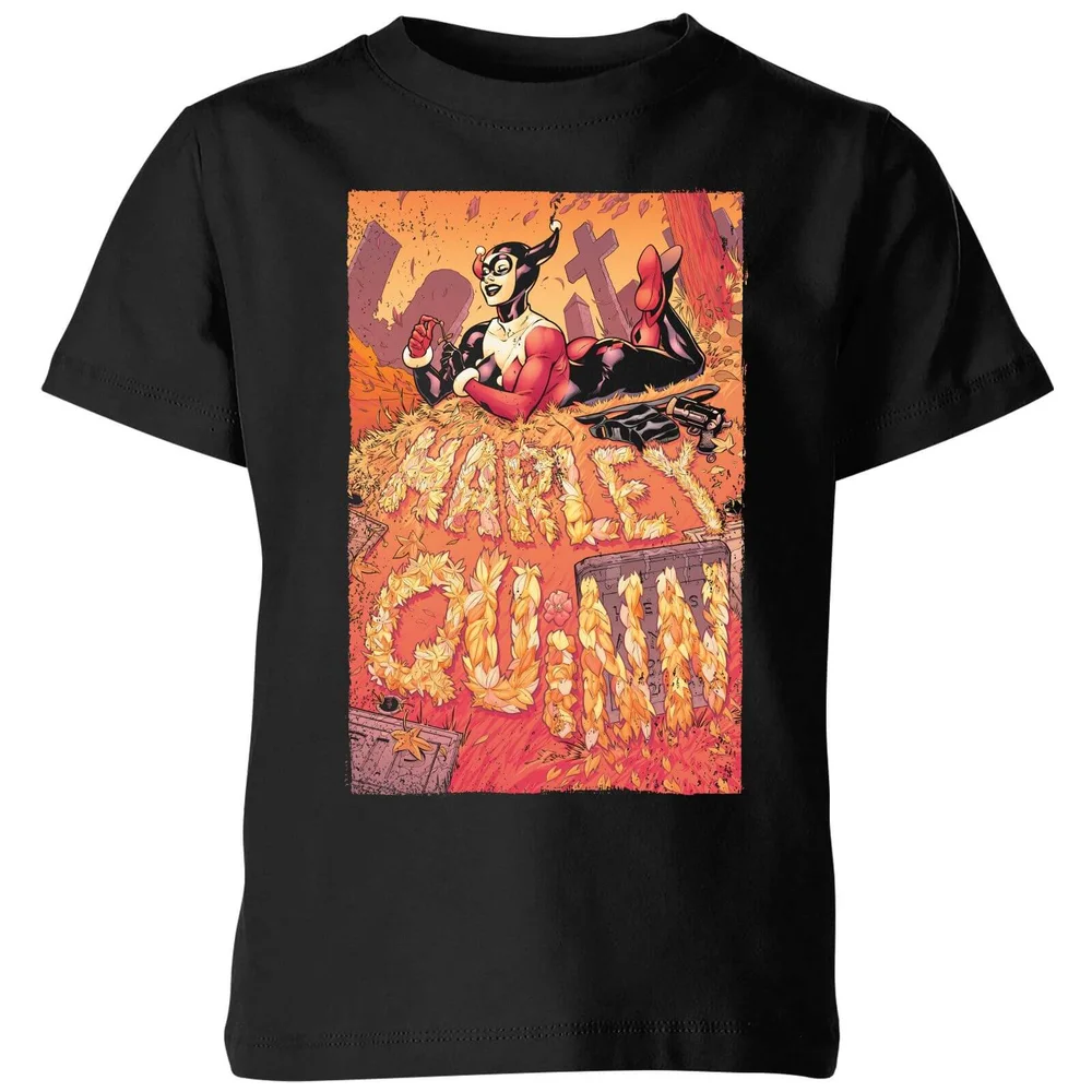 Batman Harley Quinn Cover Kids' T-Shirt - Black - 3-4 Years Image 1