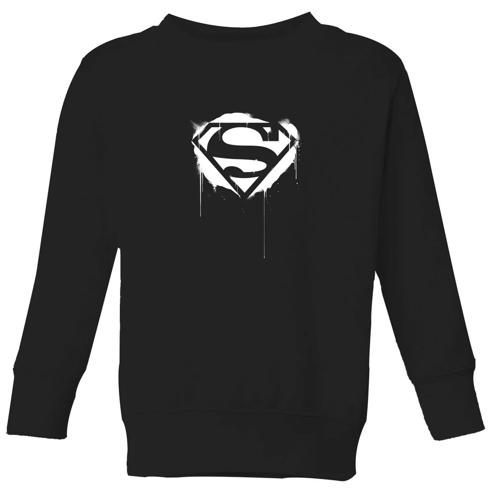 Justice League Graffiti Superman Kids' Sweatshirt - Black - 3-4 Years Image 1