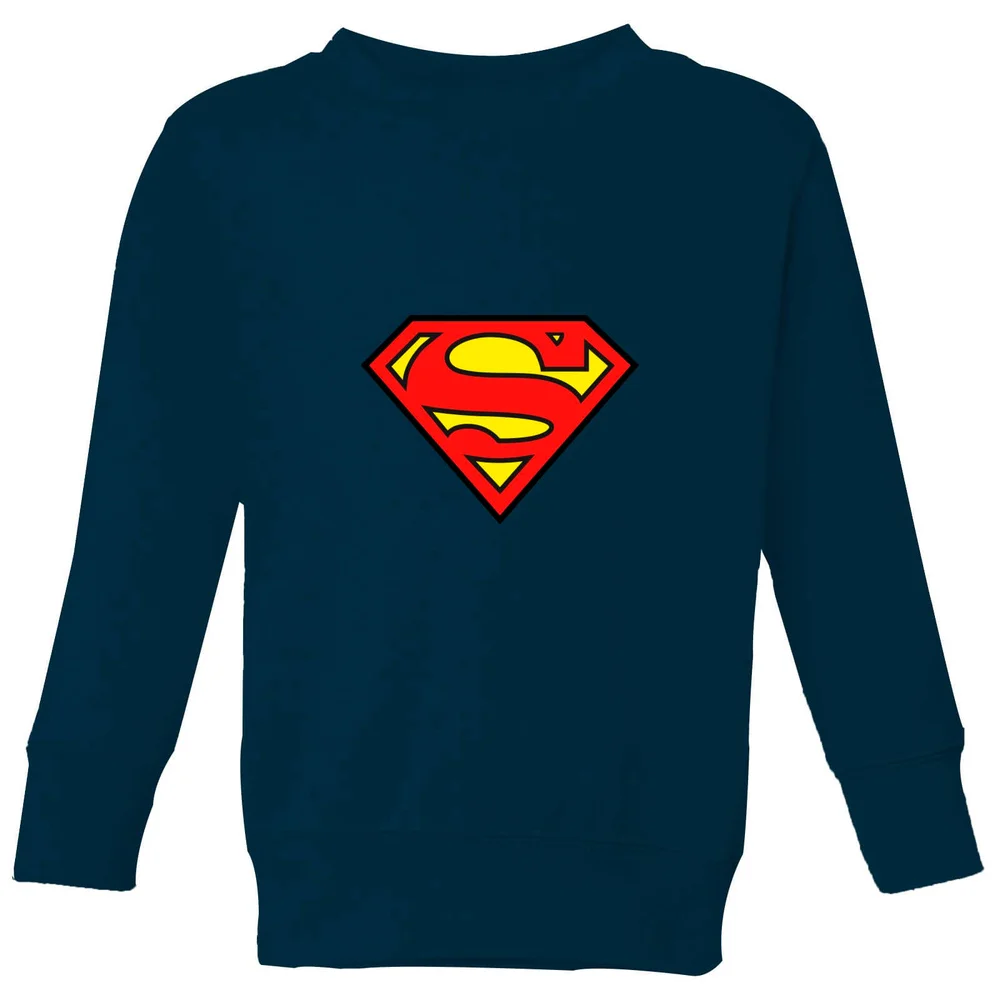 Justice League Superman Logo Kids' Sweatshirt - Navy - 11-12 Years Image 1