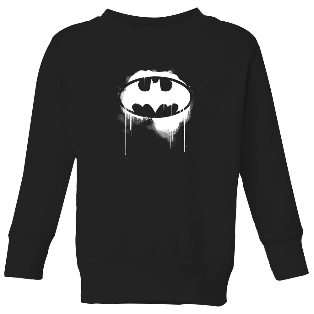 Justice League Graffiti Batman Kids' Sweatshirt - Black - 3-4 Years Image 1