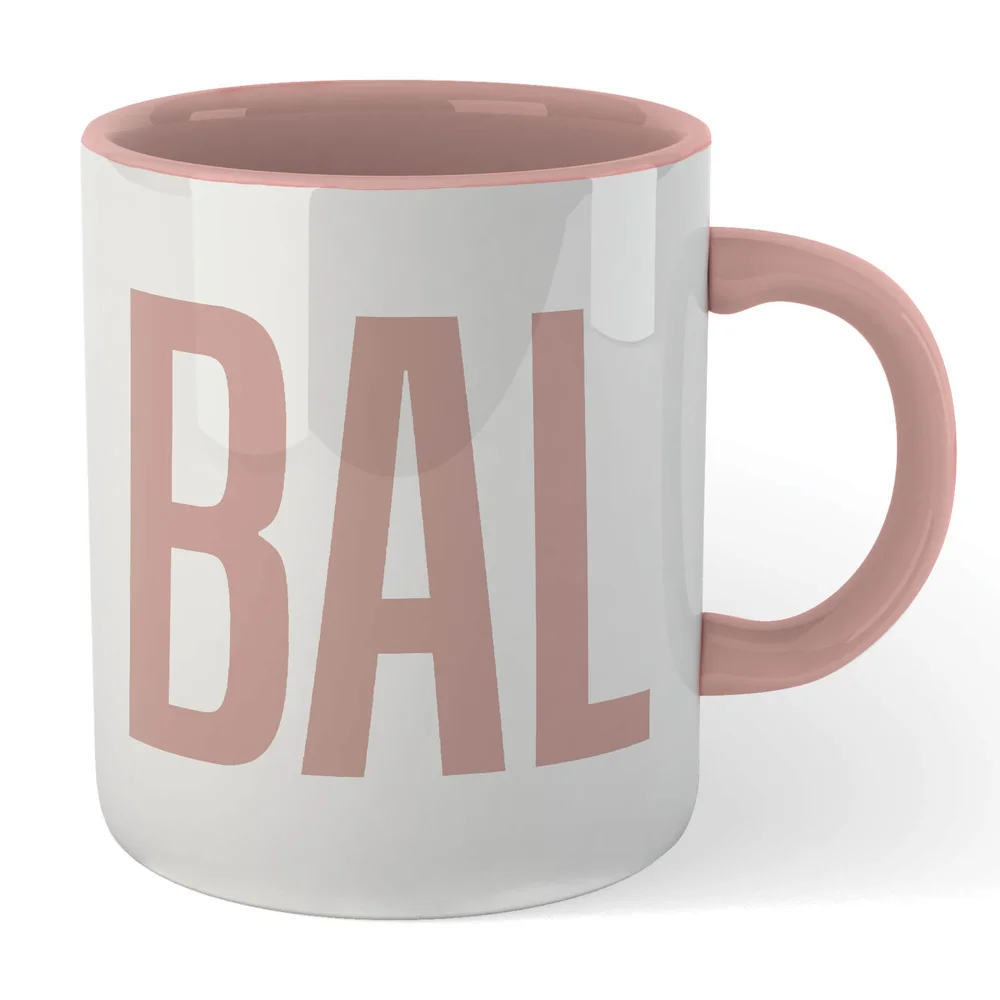 Bald Mug - White/Pink Image 1