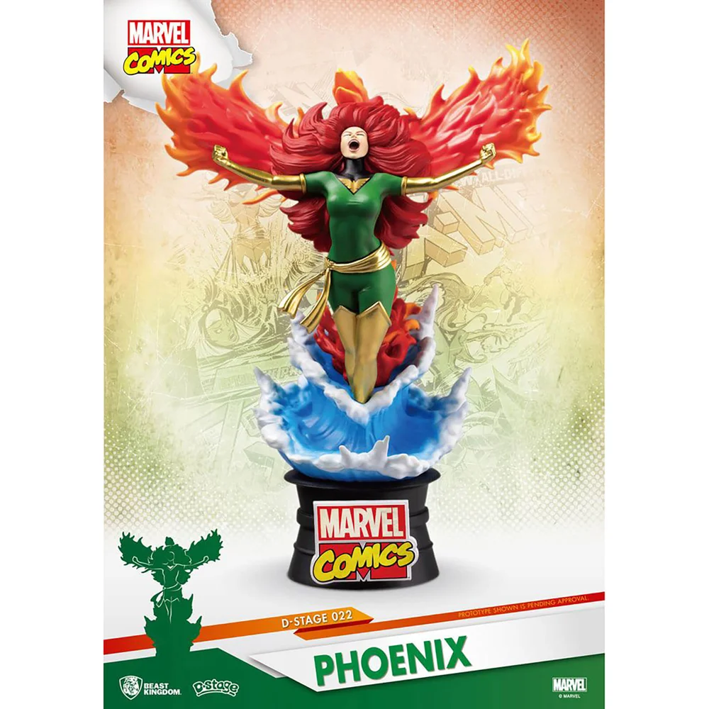 Beast Kingdom Marvel Comics D-Stage PVC Diorama X-Men Phoenix 15 cm Image 1
