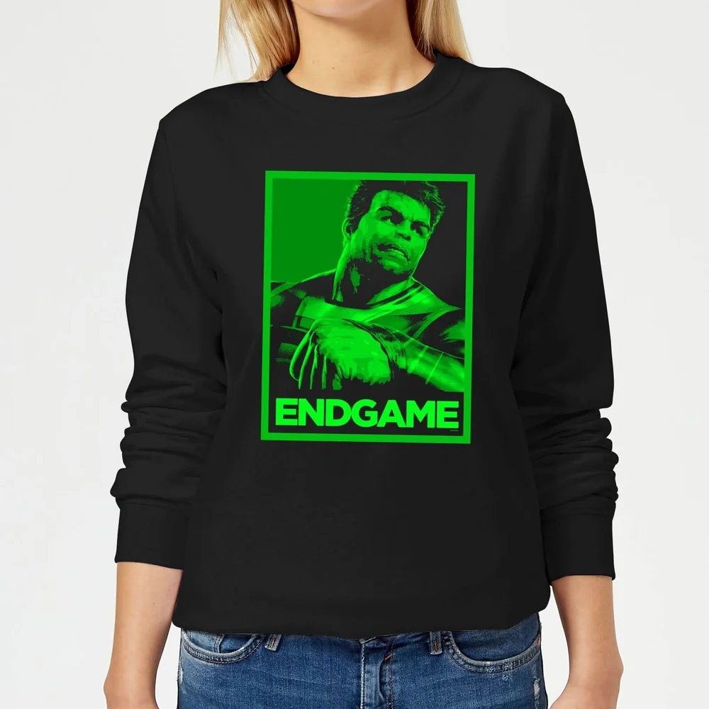 Avengers Endgame Hulk Poster Women's Sweatshirt - Black - XS Image 1