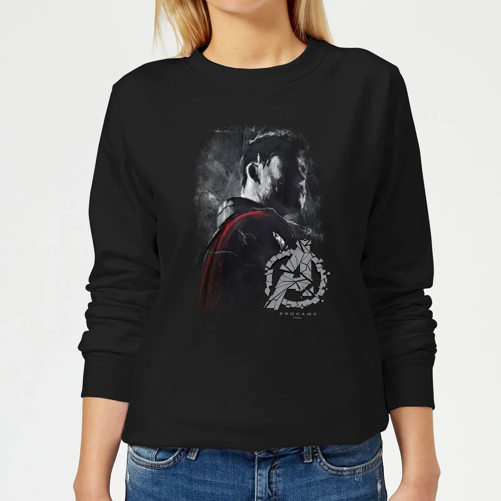 Avengers Endgame Thor Brushed Women's Sweatshirt - Black - XS Image 1