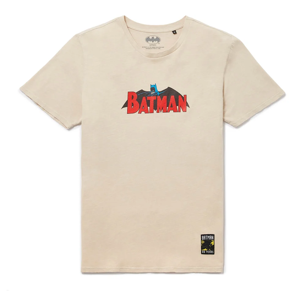 Batman 80th Anniversary 60s Vintage T-Shirt - White Vintage Wash - S Image 1