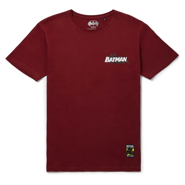 Batman 80th Anniversary '00s League T-Shirt - Burgundy