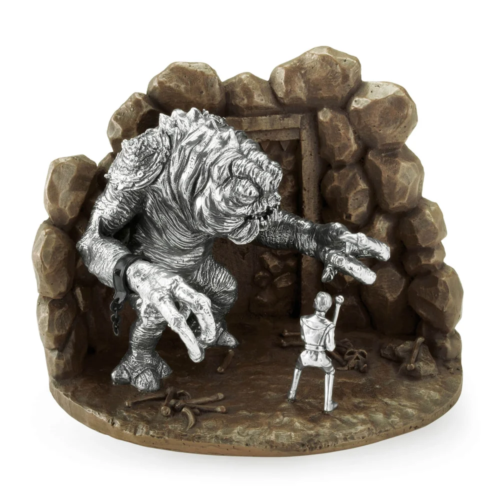 Royal Selangor Star Wars Luke vs. Rancour Limited Edition Pewter Diorama 22cm (500 Pieces Worldwide) Image 1