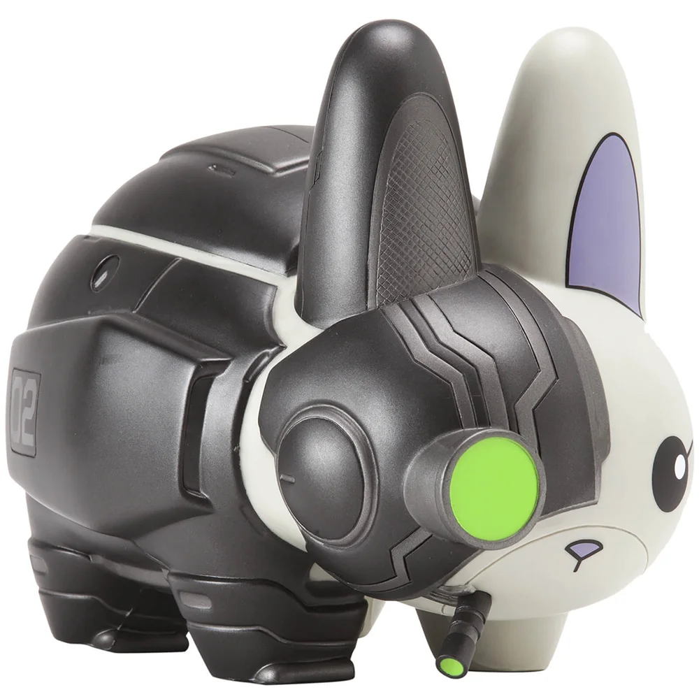 Kidrobot Labbit Figure Cyborg Black Nemesis 7 Inch Image 1