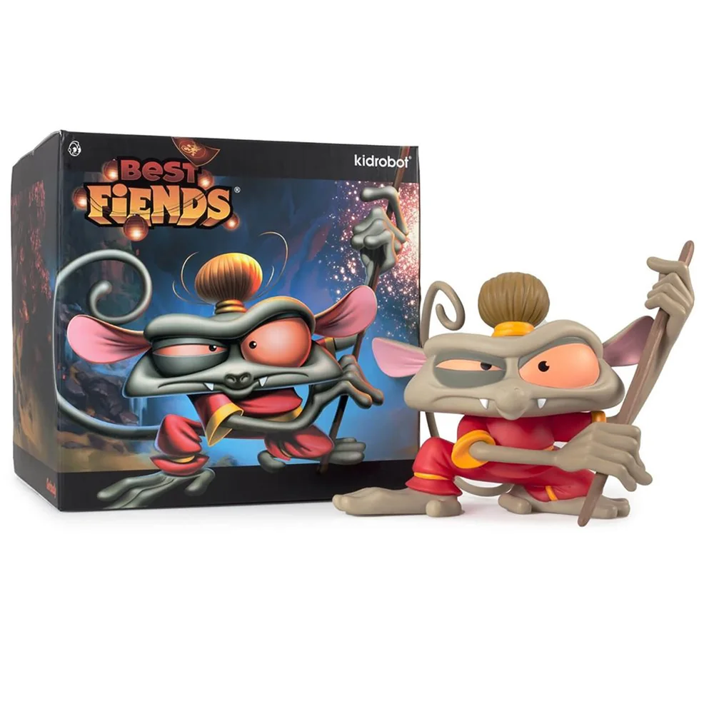 Kidrobot Best Fiends CNY ""Wu"" the Tarsier Monkey 8 Inch Vinyl Figure Image 1