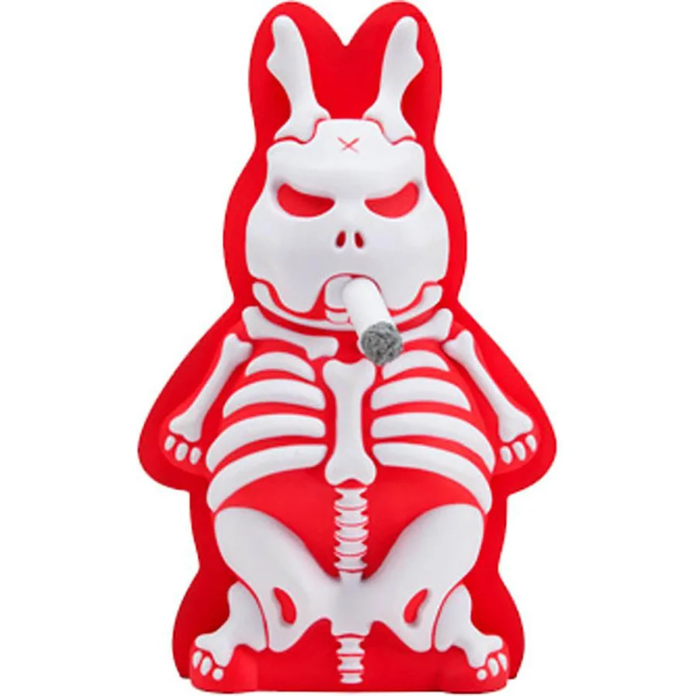 Kidrobot Kozik Skeleton Labbit Under The Bed Black Edition 10 Inch Vinyl Figure Image 1