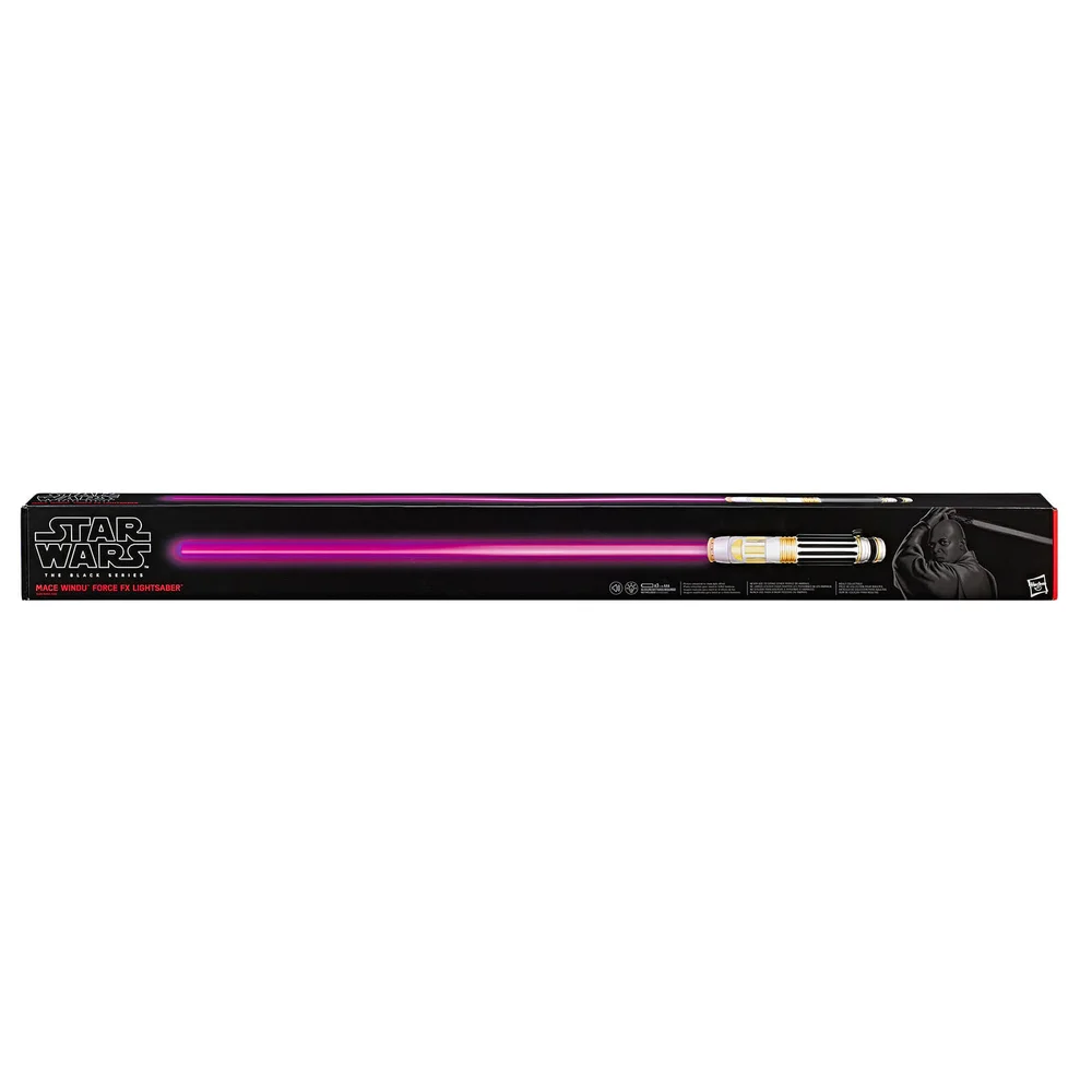 Hasbro Black Series Star Wars Episode 3 Mace Windu Force FX Lightsaber 1:1 Replica Image 1
