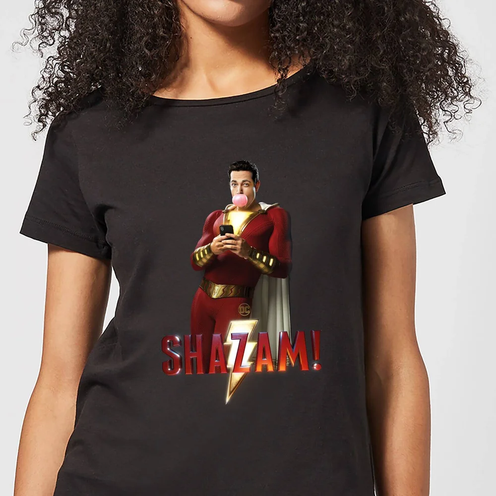 Shazam Bubble Gum Women's T-Shirt - Black - S Image 1