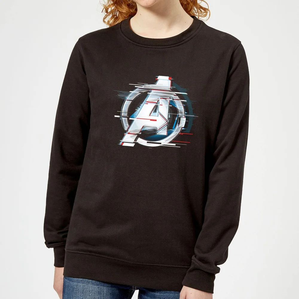 Avengers: Endgame White Logo Women's Sweatshirt - Black - XS Image 1