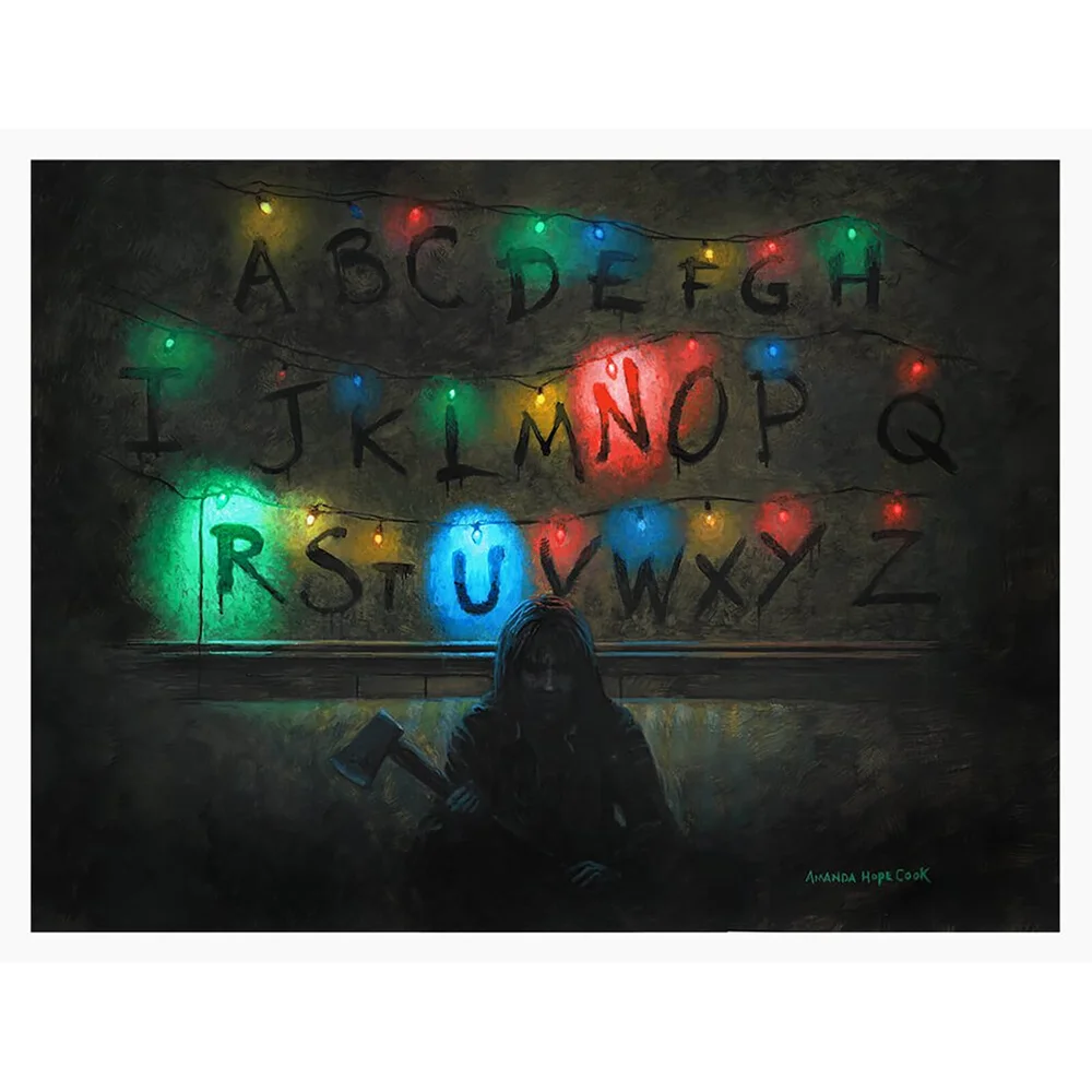 Netflix's Stranger Things "RUN" Fine Art Giclee Print Image 1
