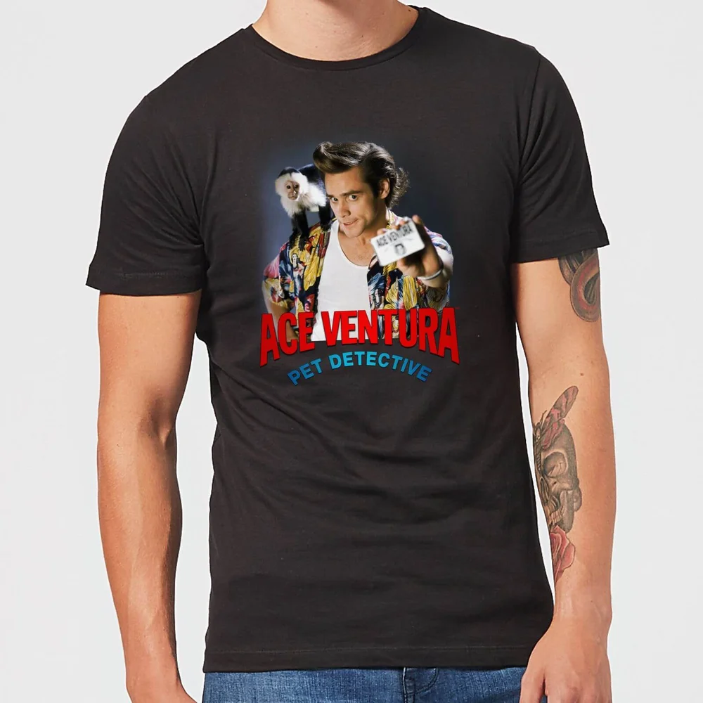 Ace Ventura I.D. Badge Men's T-Shirt - Black - 5XL Image 1