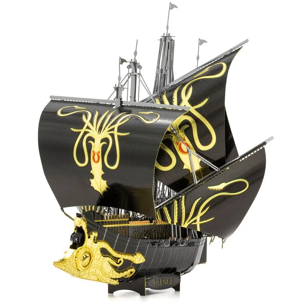 Game of Thrones Metal Earth ICON X Greyjoy Ship Silence Construction Kit Image 1