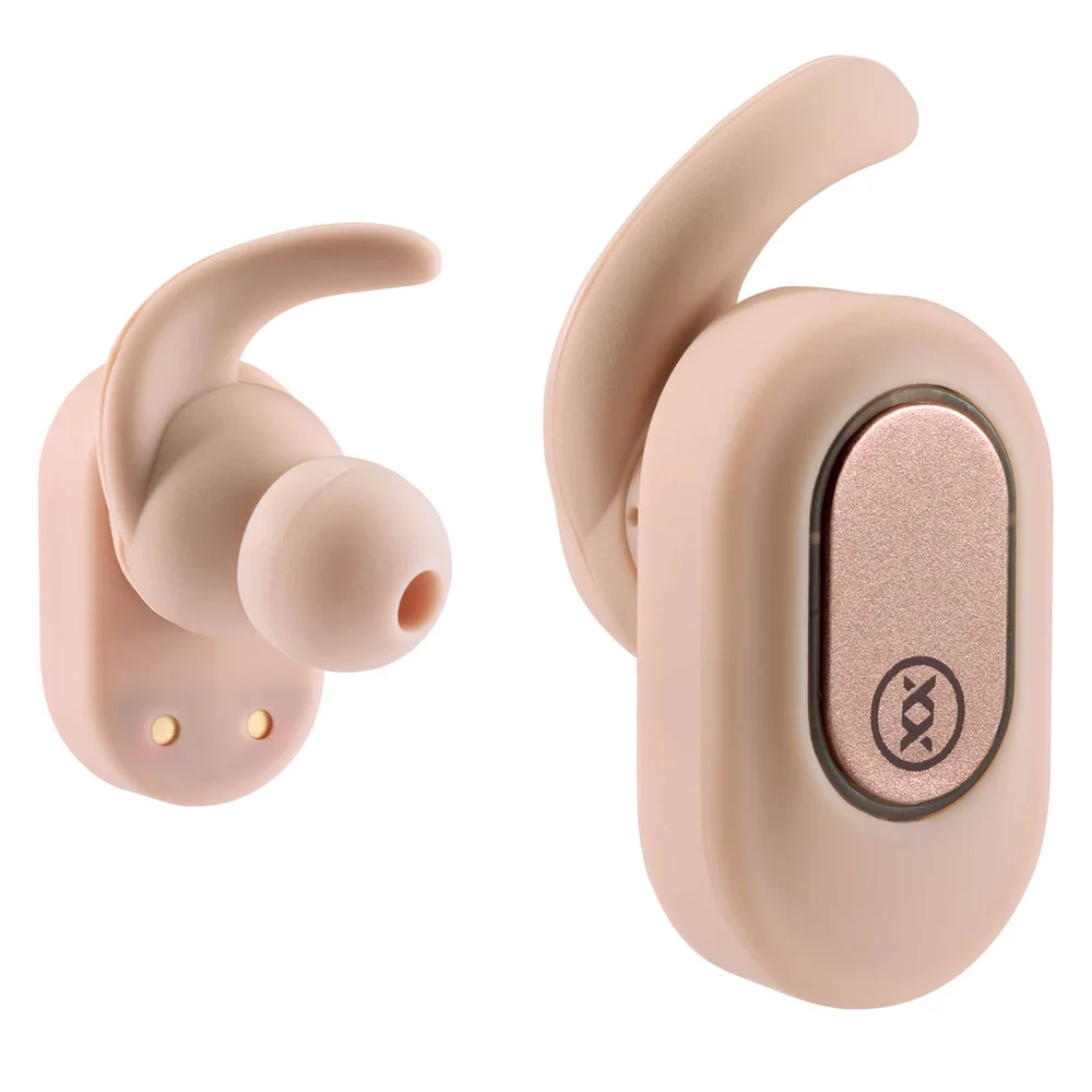 Mixx Streambuds True Wireless Earphones + Charging Dock - Rose Gold Image 1