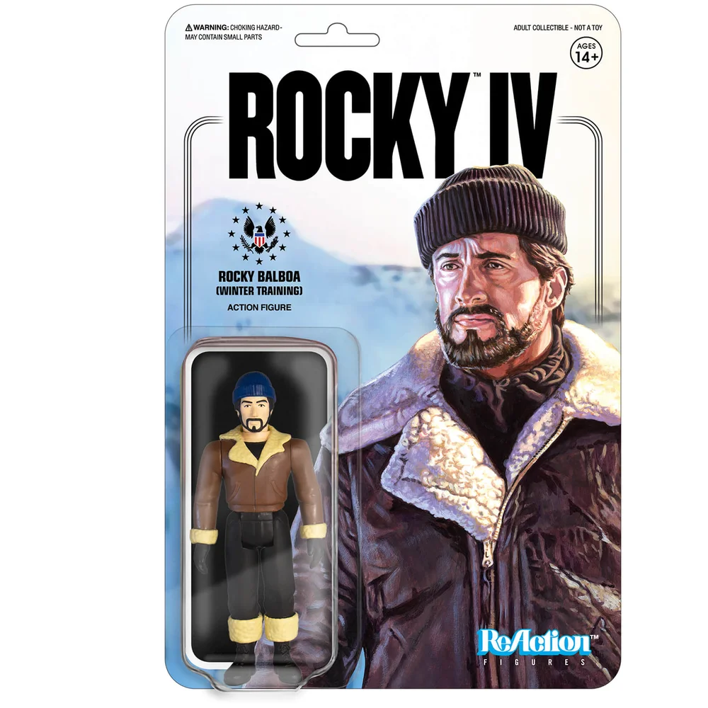 Super7 Rocky ReAction Figure - Winter Training Rocky Image 1