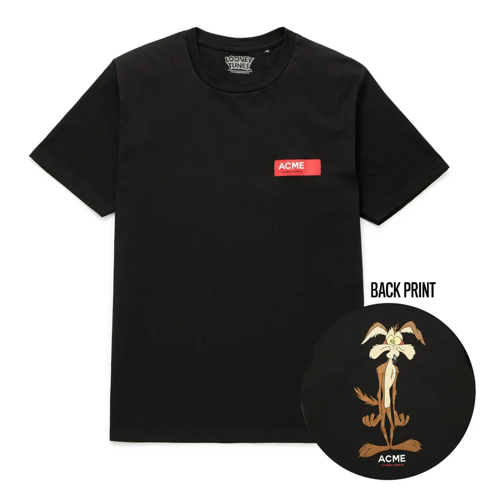 Looney Tunes ACME Capsule Wile E. Coyote Defeated T-Shirt - Black - S Image 1